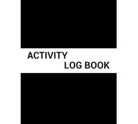 Activity logbook: Excellent daily work log book for personal and small business work with note pad for gift idea.