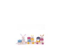 Bigjigs Toys, FSC® Certified Wooden Toy Train, Wooden Toys, Pull Along Toy, Wooden Toys 1 Year Old, Wooden Train, Kids' Pull-Along Wagons