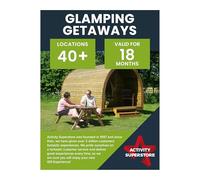 Activity Superstore 1 or 2 Night Glamping Getaways Gift Voucher
