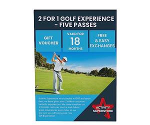 Activity Superstore 2 for 1 Golf - 5 rounds of Golf for Half the Price