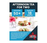 Activity Superstore Afternoon Tea Gift Experience Voucher For Two