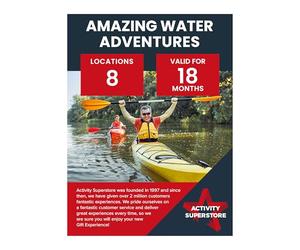 Activity Superstore Amazing Water Adventures, 18-month Validity, Fun Experience, Birthday, Gifts for him, for her