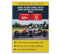 Activity Superstore Ariel Atom Thrill with High Speed Passenger Ride Gift Experience Activity Superstore Multicolor