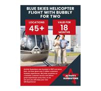 Activity Superstore Blue Skies Helicopter Flight with Bubbly for Two Experience