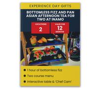 Activity Superstore Bottomless Fizz & Pan Asian Afternoon Tea for two at Inamo Experience Activity Superstore Multicolor