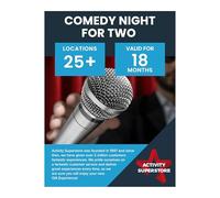 Activity Superstore Comedy Night For Two - Experience Vouchers, Available at 25 Locations, Perfect for Birthday or Retirement Gifts