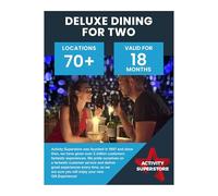 Activity Superstore Deluxe Dining for Two, Available at 70 UK Locations, 18-month Validity, Dining Experience, Experience Days, Couples Gifts, Romantic Gifts