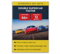 Activity Superstore Double Supercar Taster Gift Experience Multi