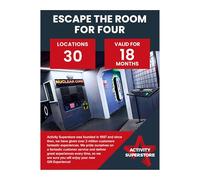 Activity Superstore Escape the Room for 4 Gift Experience Voucher, Available at 30 UK Locations, 18-month Validity, Experience Days, Escape Room, Couples Gifts