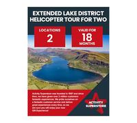 Activity Superstore Extended Lake District Helicopter Tour for Two, 18-month Validity, Experience Days, Spa Gifts, Couples Gifts, Retirement Gifts, Birthday Gifts