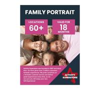 Activity Superstore Family Portrait Photoshoot Gift Experience Voucher, Available at 60+ UK Locations, Portrait Session, Photoshoot Session, Couples Gifts, Birthday Gifts
