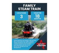 Activity Superstore Family Steam Train Gift Experience Voucher - Available at 3 UK Locations, 18-month Validity, Experience Days, Train Gifts, Retirement Gifts