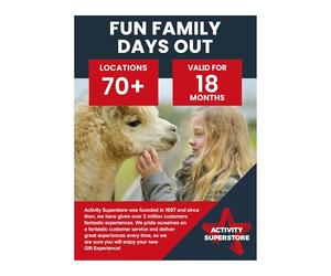 Activity Superstore Fun Family Days Out, 18-month Validity, Family Days out, Gift Experiences for Families