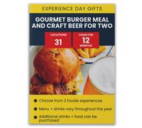 Activity Superstore Gourmet Burger Meal And Craft Beer For Two Gift Experience Multi