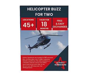 Activity Superstore Helicopter Buzz Ride for Two Gift Experience Voucher