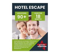 Activity Superstore Hotel Escape, Available at 90+ UK Locations, 18-month Validity, Overnight Stay, Experience Days, Couples Gifts, Romantic Gifts