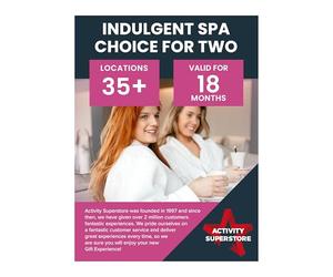 Activity Superstore Indulgent Spa Day for Two Gift Experience Voucher