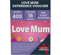 Activity Superstore Love Mum Gift Experience Day Voucher, Choose from 400 Options, Photoshoots, Sightseeing Tours, Dining Experiences, Driving, Adventure days