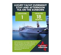 Activity Superstore Luxury Yacht Overnight Stay and Afternoon Tea on the Sunborn, 18-month Validity, Experience Days, Overnight Stay Experience, Afternoon Tea Experience, Yacht Experience