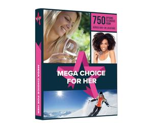 Activity Superstore Mega Choice for Her Gift Experience, 750+ UK Options, 12-month Validity, Experience Days, Gifts for her, Birthday Gifts, Retirement Gifts