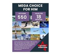 Activity Superstore Mega Choice for Him Gift Card Experience Voucher