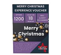 Activity Superstore Merry Xmas Gift Card Experience Voucher - 1200 Options | 18 Month Validity, Free Exchanges