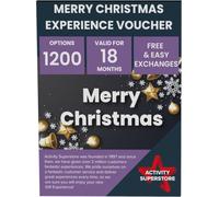 Activity Superstore Merry Xmas Gift Experience, Over 100 Experiences, Spa Days, Dining Experiences, Driving Days, Animal Experiences, Sightseeing Tours, Experience Days