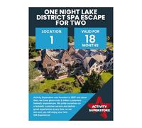 Activity Superstore One Night Lake District Spa Escape for Two Voucher