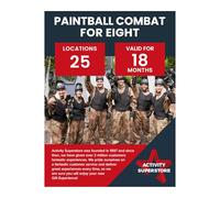 Activity Superstore Paintball Combat for Eight, Available at 25 UK Locations, 18-month Validity, Experience Days, Paintball Gifts, Couples Gifts, Birthday Gifts