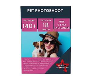Activity Superstore Pet Photoshoot Gift Experience Voucher, Available at 140 UK Locations, Experience Days, Photography Gifts, Dog Photoshoot
