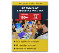 Activity Superstore Sip And Paint Experience For Two In Blue Blue One Size
