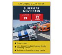 Activity Superstore Superstar Movie Cars Gift Experience Multi