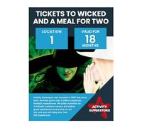 Activity Superstore Tickets to Wicked and a Meal for Two