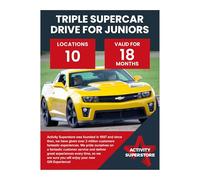 Activity Superstore Triple Supercar Drive for Juniors (10+ years) Voucher