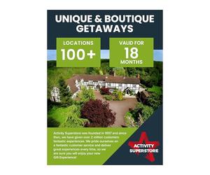 Activity Superstore Unique & Boutique Gift Experience Voucher for Two, Available at 100+ UK Locations, Experience Days, Couples Gifts, Birthday Gifts