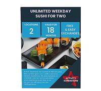 Activity Superstore Unlimited Weekday Sushi for Two at Inamo Soho | 18 Month Validity, Free Exchanges