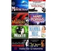 Activity Superstore West End Show & Afternoon Tea or Dinner Gift Experience Activity Superstore Multicolor