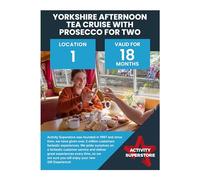 Activity Superstore Yorkshire Afternoon Tea Cruise with Prosecco for Two