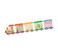 Activity Wall with Wooden Train Set - Activity Board for Early Childhood