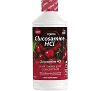 Optima Glucosamine HCL Cherry Juice Concentrate, Natural, Vegan, No Added Sugar, No Artifical Sweetners, 1200 mg per Serving, 1 Litre