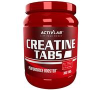 Activlab Creatine Tabs - 300 Tablets - 75 portions - Pomegranate - Creatine Monohydrate 4000 mg - Bodybuilding, Fitness, Cross-Fit, Weightlifting, Powerlifting - 3X lab Tested - by Unipro
