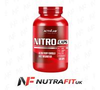NITRO CAPS 120 Capsules NO Booster Nitric Oxide AAKG Citruline Malate Pills Gain