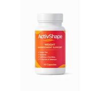ActivShape Weight Management Support Capsules - Green Tea, Guarana & L-Carnitine - Energy & Metabolism Support with B Vitamins & Selenium - 60 Vegan Capsules