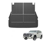 Actkill Custom Fit for Cargo Mat Toyota Land Cruiser J300 7seat LC300 2021-2023 - TPE All Weather Waterproof Rear Cargo Liner Rear Trunk Liner Back Seat Cover Protector(Trunk Mat+Backrest Mats)