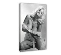 Actor Jayne Mansfield 3 Canvas Poster Bedroom Decor Sports Landscape Office Room Decor Gift Frame: 12x18inch(30x45cm)
