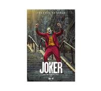 Actor Joaquin Phoenix As Joker 2019 Classic Crime Movie Cover Wall Art Deco Poster Canvas Poster Wall Art Decor Print Picture Paintings for Living Room Bedroom Decoration Unframe-style 12x18inch(30x45
