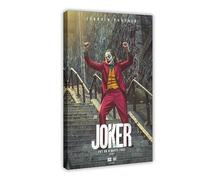 Actor Joaquin Phoenix As Joker 2019 Classic Crime Movie Cover Wall Art Deco Poster Canvas Poster Wall Art Decor Print Picture Paintings for Living Room Bedroom Decoration Frame-style 12x18inch(30x45cm