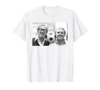Actor Michael Caine With Football Star Bobby Moore World Cup T-Shirt