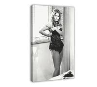 Actor Sophia Loren 5 Canvas Poster Bedroom Decor Landscape Office Room Decor Gift Frame-style 12x18inch(30x45cm)