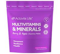 Actovite Multivitamin Gummies for Active Women | Movement + Immunity + Health | Targeted Blend: B-Complex Vitamin C/D/K Biotin Zinc | Multivitamins & Minerals | 60 x Vegan Berry & Apple Soft Gummies